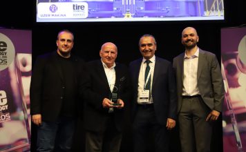 Uzer Makina’ya “Tire Industry Supplier of the Year” Ödülü